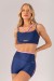 Short com Vira e Vivo (Azul Marinho / Rosa Claro) | Ref: K4372-A