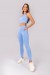 Calça Legging com Bolsos e Cobertura (Azul Claro) | Ref: K4381-B