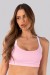 Top com Vivo e Alças Largas Cruzadas (Rosa Claro / Branco) | Ref: K4383-A