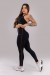 Calça Legging com Bolsos e Cobertura Contrastante (Preto) | Ref: K4434-A
