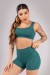 Short com Bolso no Cós Costas (Verde Esmeralda) | Ref: K4423-B