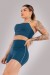 Short com Vivo Contrastante (Azul Petróleo / Verde) | Ref: K4426-A