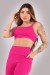 Top com Alças e Decote Quadrado (Rosa Choque) | Ref: K4412-B