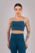 Top com Alças Duplas Contrastantes (Azul Petróleo / Verde) | Ref: K4424-A