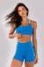 Top com Alças Duplas (Azul Oceano / Bege / Off-White) | Ref: K4511-B