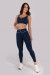 Calça Legging com Vivo e Vira (Azul Marinho / Bege Platinado) | Ref: K4570-A