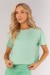 Blusa com Abertura Nas Costas (Chá Verde) | Ref: K4377-D