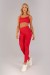 Calça Legging com Chapados na Lateral (Vermelho) | Ref: K4586-A