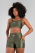 Short com Bolsos Laterais (Verde Militar) | Ref: K4376-C
