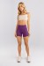 Short com Vivos Duplos Coloridos (Ametista / Off-White) | Ref: K4749-A