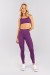 Calça Legging com Bolsos e Recortes (Ametista) | Ref: K4751-B