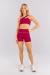 Short com Recortes e Vivo no Cós (Açaí / Vanilla) | Ref: K4755-B
