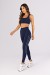 Calça Legging com Recortes e Vivos Duplos (Azul Marinho / Glacial) | Ref: K4785-C