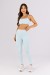 Calça Legging com Vivos sem Cós Aparente na Frente (Glacial) | Ref: K4800-A