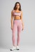 Calça Legging com Bolsos e Cós Contrastante (Blush / Preto) | Ref: K4831-B