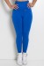 Calça com Bolso e Cós Franzido (Azul Royal) | Ref: F629-004