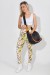 Bolsa Esportiva de Nylon Preta com Viés Laranja | Ref: F971