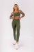 Calça Legging com Cós Torcido (Verde Militar) | Ref: K4001-C