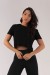 Blusa com Transpasse nas Costas (Preto) | Ref: K4101-A