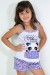 Babydoll Infantil 201 (Roxo com panda)