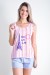 Babydoll Feminino 261 (Listrado rosa)