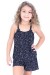 Babydoll de Liganete Infantil 020 (Preto com corações) CEZ-CZ020-002