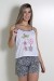 Babydoll Feminino 180 (Preto com corujas)