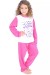 Pijama longo infantil 108 (Pink com poá branco) CEZ-PA108-002