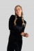 Blusa de Capuz Animal Print Veludo (Preto) | Ref: K3091-A