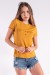 Blusa Nózinho com Silk Spice Your Life (Mostarda) | Ref: K2842-G