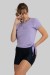 Blusa Viscolycra com Detalhe de Amarrar Lateral (Lilás) | Ref: GO400-F