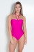 Maiô de Amarrar Liso com Bojo (Rosa Pink) |  Lycra de Qualidade | Ref: DVBQ05-002