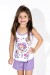 Babydoll Infantil 056 (Lilas com cachorrinhos) AB 