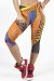 Corsário Estampada (Tigre Laranja com Vermelho e Azul) | Ref: CR91