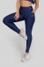 Calça Legging com Bolso em Tule (Azul Marinho) | Ref: K2871-D