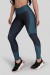 Calça Legging com Cós Duplo Estampa Digital (Blue Ribbed) | Ref: K3141-A