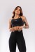 Calça Legging com Cós Franzido na Frente (Preto) | Ref: K3940-A