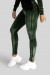 Calça Legging com Chapado Bicolor Veludo (Verde Militar / Preto) | Ref: K3089-B