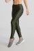 Calça Legging Tecido Platinado com Chapado (Verde Militar) | Ref: GO468-B