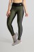 Calça Legging Tecido Platinado com Faixa Frontal (Preto / Verde Militar / Cinza) | Ref: GO464-B