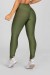 Calça Legging com Franzido Bumbum Up (Verde Militar) | Ref: K2879-E