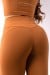Calça Legging com Recorte no Bumbum (Marrom) | Ref: K3547-C