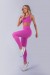 Calça Legging com Recortes e Cós Diferenciado (Rosa Fúcsia) | Ref: K4479-A