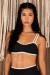 Top com Alças Duplas e Decote Sinuoso (Preto / Off-White) | Ref: K4693-A