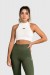 Cropped de Poliamida Gola Alta (Off-White) | Ref: GO8-D