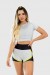 Cropped Fitness Justo de Manga Curta Estampa Digital Yellow Strings | Ref: GO268-B