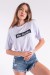 Cropped Maxi com Silk No Thanks (Branco) | Ref: K2852-B