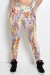 Legging Estampada (Escama Preta com Amarelo Laranja e Roxo) | Ref: KS-F27-104