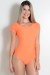 Body Costa Aberta Tecido Bolha Fluor (Laranja Fluor) | Ref: KS-F311-003