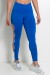 Legging Gota Sabrina Lisa com Viés Estampado (Azul Royal) | Ref: KS-F390-004